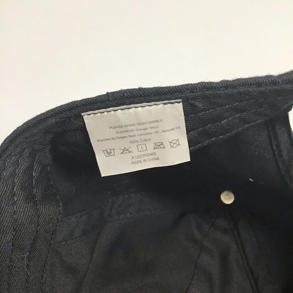 Guinness Beer Hat 1759 Dublin Ireland Harp Patch Strapback Cap 100% Cotton Irish - Picture 10 of 11